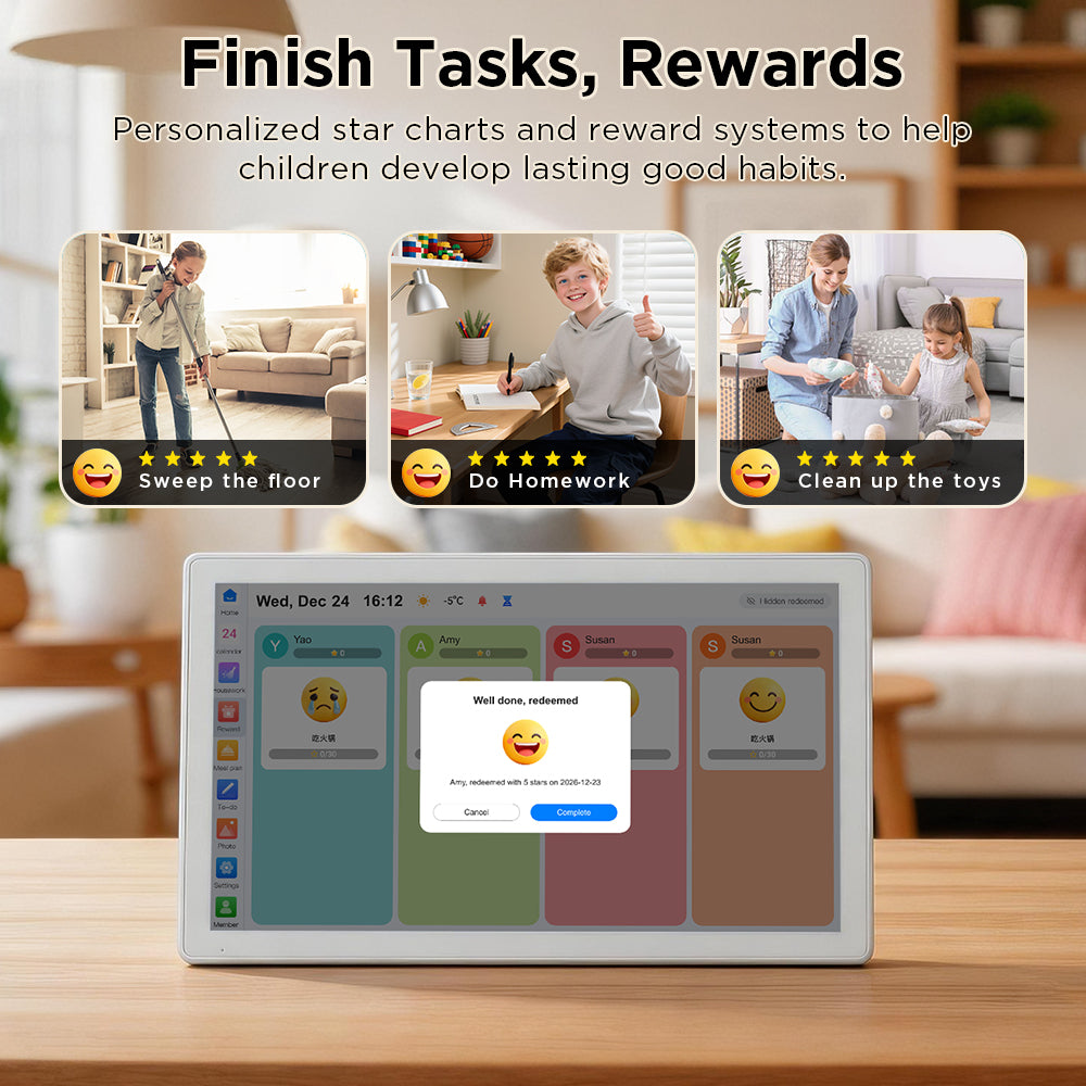 15.6" AI Digital Family Calendar Hub