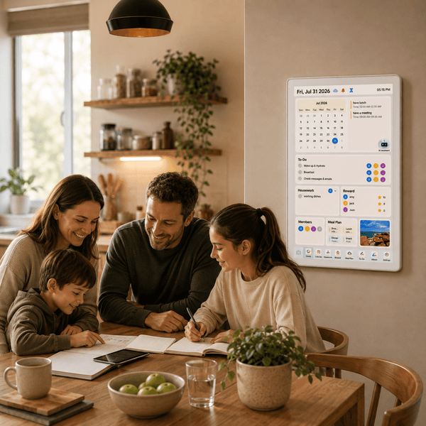 Vcivik AI Family Calendar with Live Voice AI, 15.6″ Smart Hub, No Subscription - Vcivik