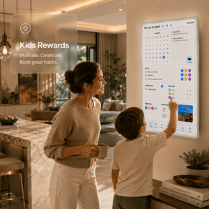 Vcivik AI Family Calendar with Live Voice AI, 15.6″ Smart Hub, No Subscription - Vcivik