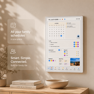 Vcivik AI Family Calendar with Live Voice AI, 15.6″ Smart Hub, No Subscription - Vcivik