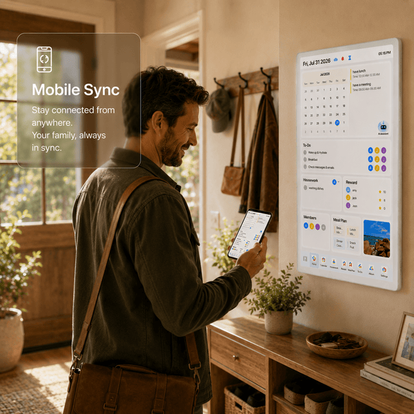 Vcivik AI Family Calendar with Live Voice AI, 15.6″ Smart Hub, No Subscription - Vcivik