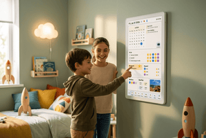 Vcivik AI Family Calendar with Live Voice AI, 15.6″ Smart Hub, No Subscription - Vcivik