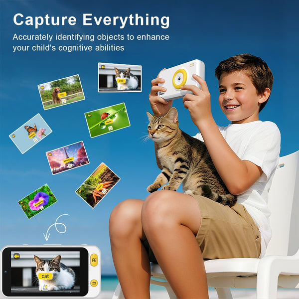 Vcivik™ AI Kids Camera — Turns Their Photos Into Stories & Cartoons, Ages 3–18 - Vcivik